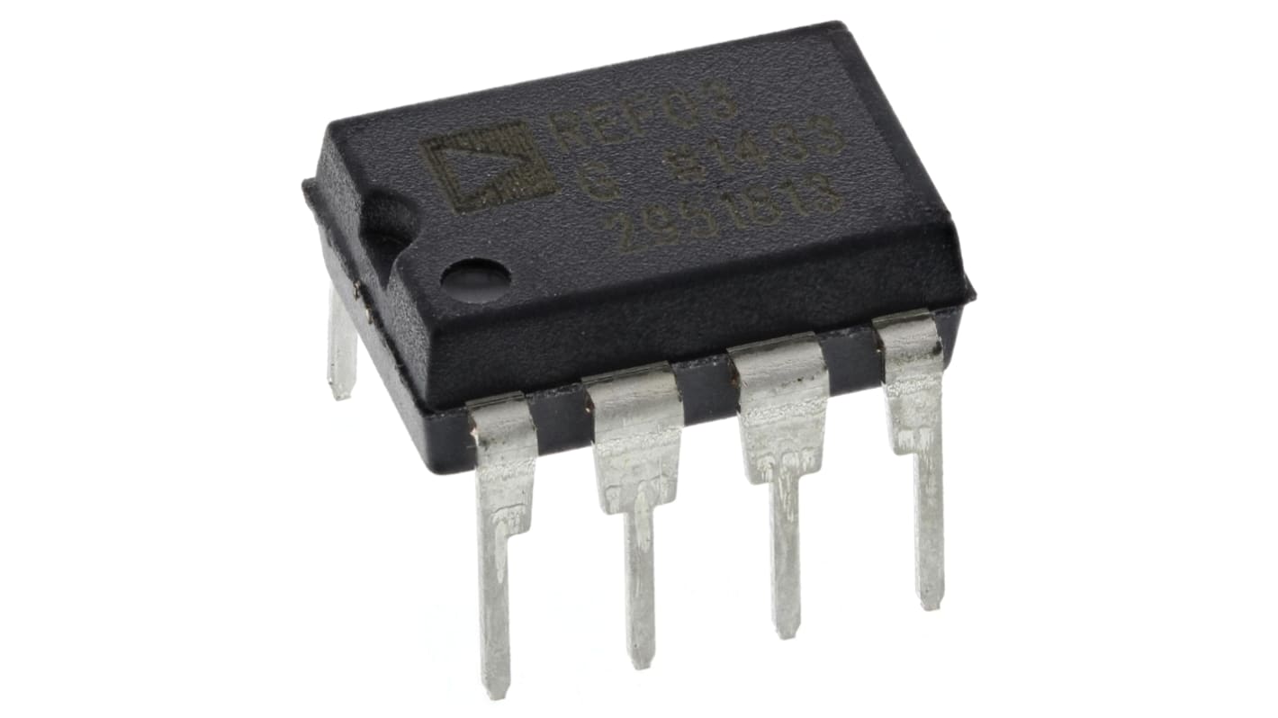 REF03GPZ, Fast, Spændingsreference, 2,495 → 2,515 V, ±0.6 %, 10mA 40 V max, 8 ben, PDIP