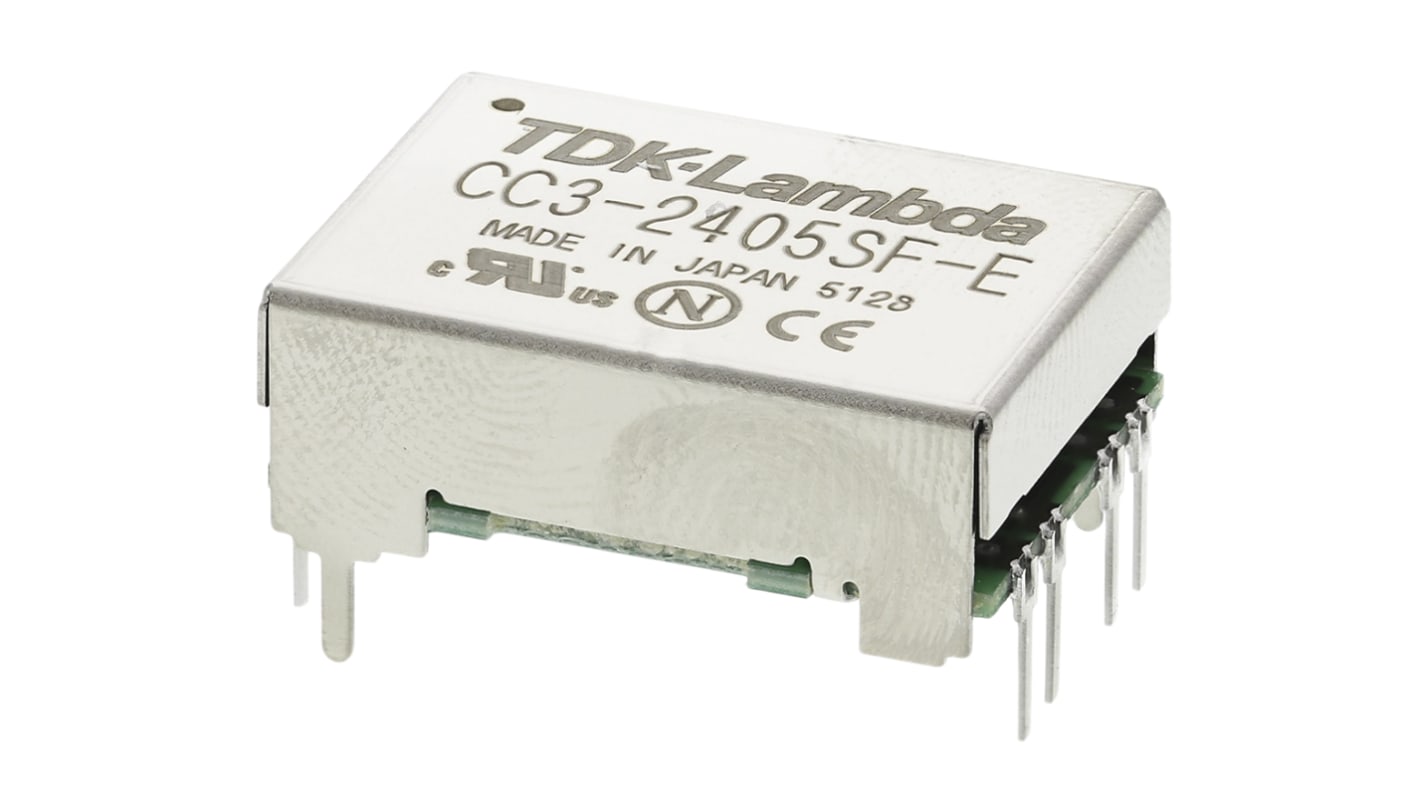 TDK-Lambda DC-DCコンバータ Vout：5V dc 18→ 36 V dc, 3W, CC3-2405SF-E