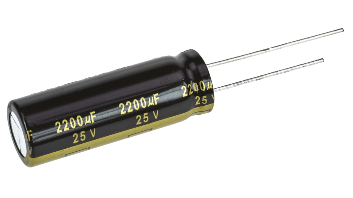 5 Condensateurs électrolytiques 6800µF 25V – Condensateurs Radiaux Elna, 105°C, Diamètre 18x25 Mm