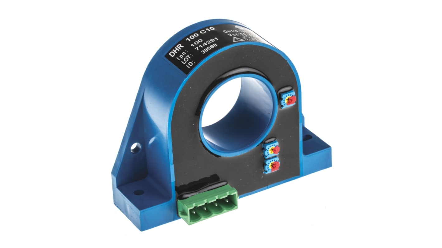 LEM DHR Series Current Transformer, 100A Input, 100:1, 32mm Bore, 20 → 50 V dc