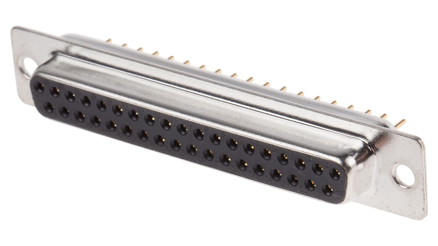 RS PRO 37 Way Through Hole D-sub Connector Socket, 2.77mm Pitch | RS