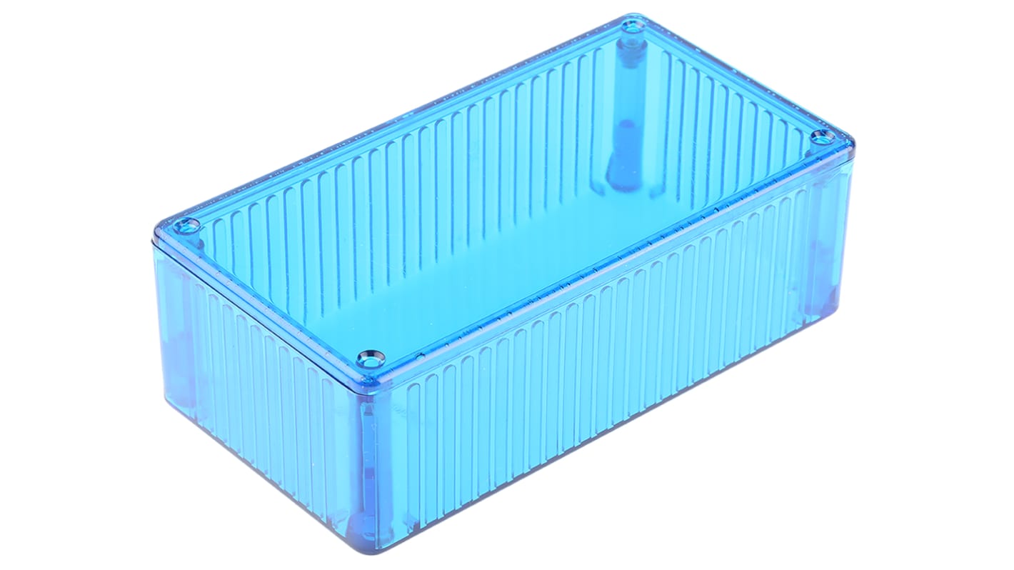 Caja Hammond de Policarbonato Azul transparente, 150 x 80 x 46mm, IP54