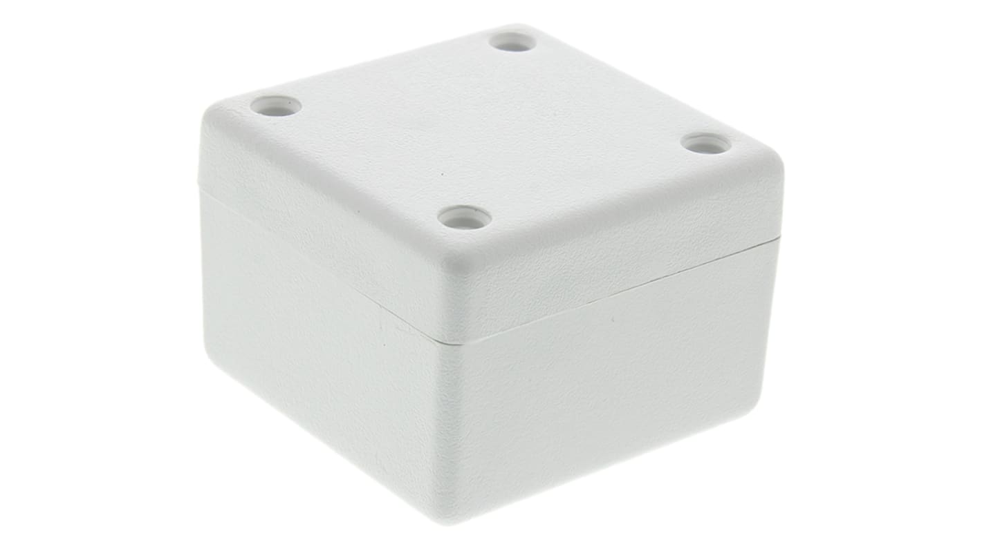 Hammond 1594 Series Grey Flame Retardant ABS Enclosure, IP54, Grey Lid, 56 x 56 x 28mm