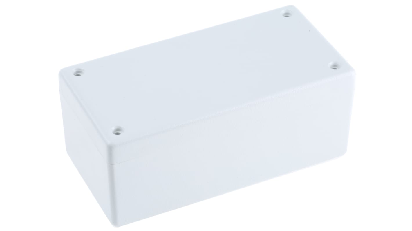 Hammond 1594 Series Grey Flame Retardant ABS Enclosure, IP54, Grey Lid, 131.5 x 66.3 x 43mm