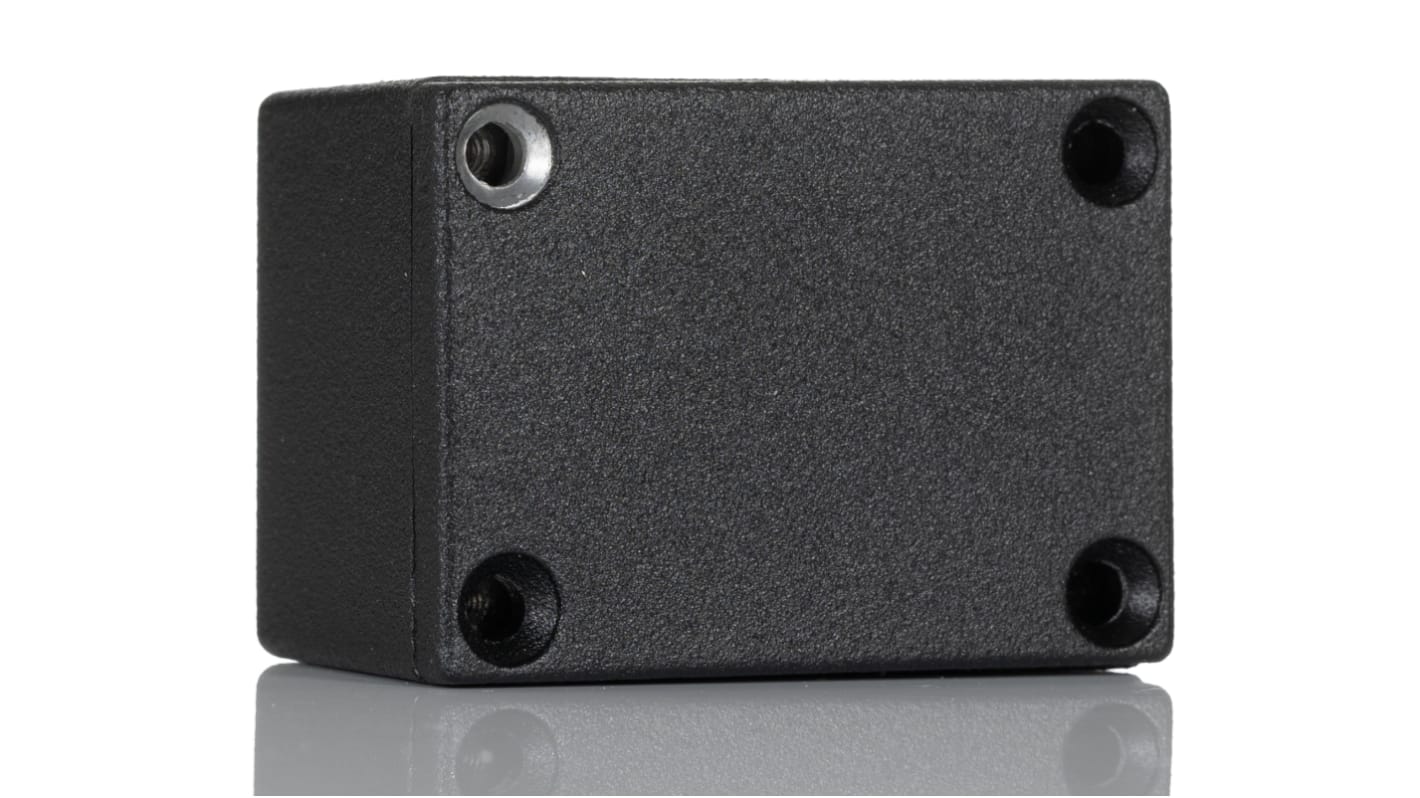 Hammond 1590 Series Black Die Cast Aluminium Enclosure, IP54, Flanged, Black Lid, 53 x 38 x 31mm