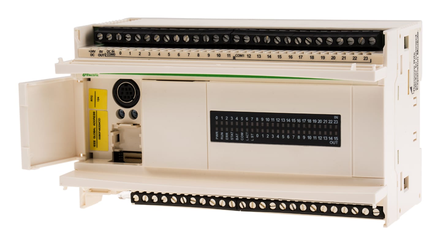 Schneider Electric Twido Series Logic Module, 100 → 240 V ac Supply, Relay, Transistor Output, 24-Input, Sink,