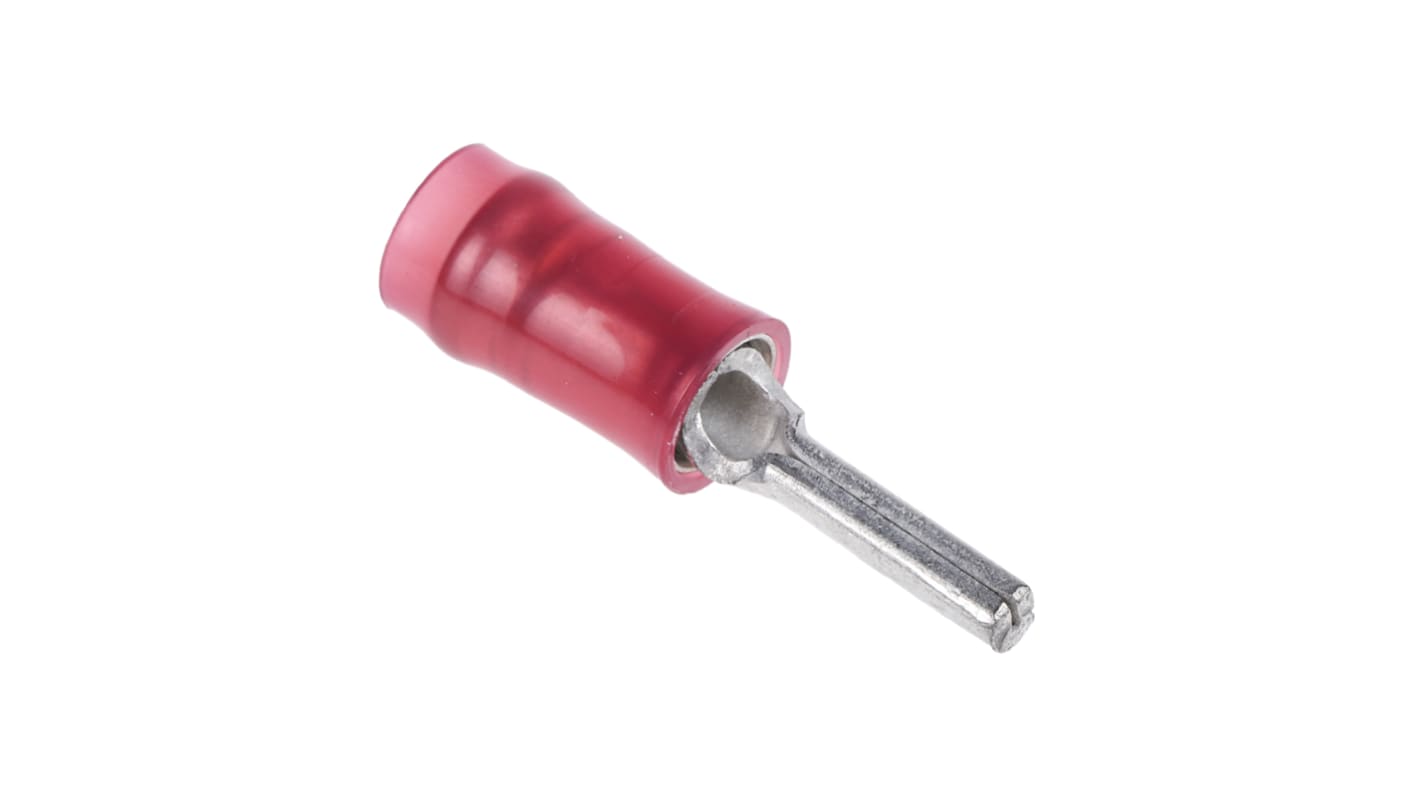 TE Connectivity, PIDG Insulated, Tin Crimp Pin Connector, 0.25mm² to 1.6mm², 22AWG to 16AWG, 1.8mm Pin Diameter, 6.7mm