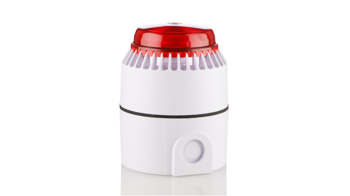 Eaton Series Red Sounder Beacon, 18 → 28 V dc, IP57, IP65, Wall Mount, 101dB at 1 Metre