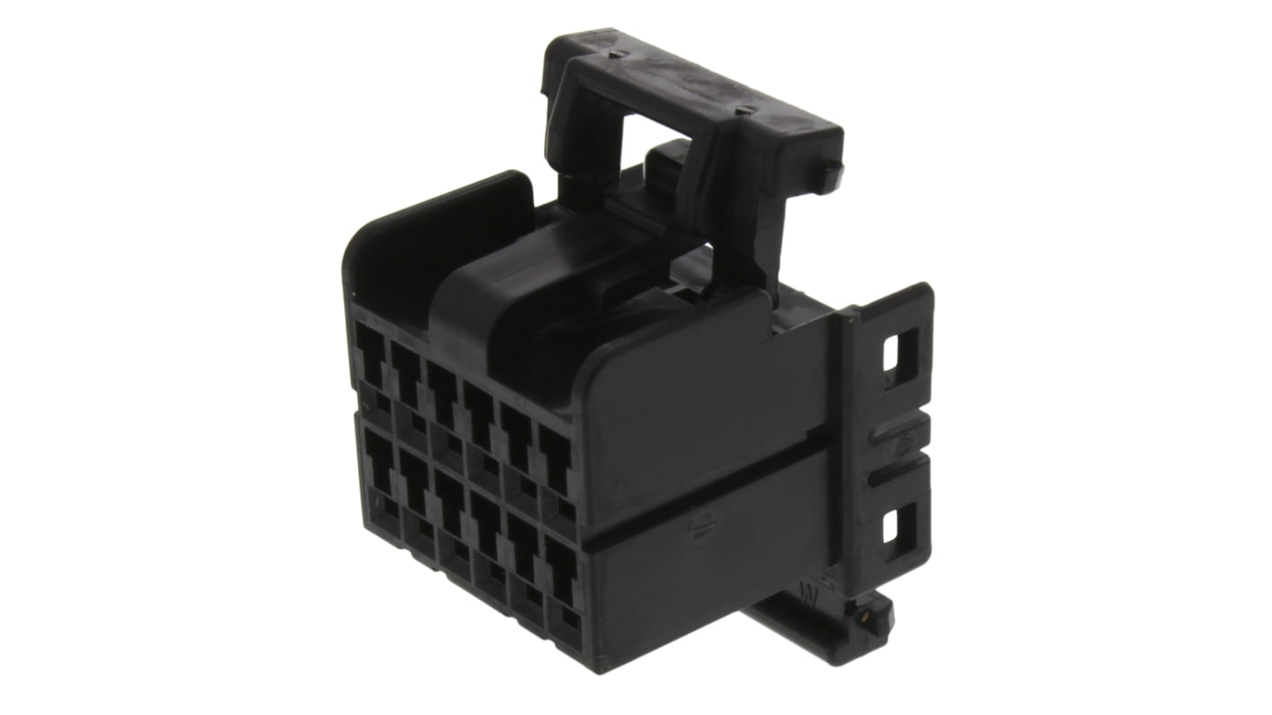 Carcasa de conector TE Connectivity 174045-2, Serie MULTILOCK 040, paso: 2.5mm, 12 contactos, 2 filas, Recto, Macho