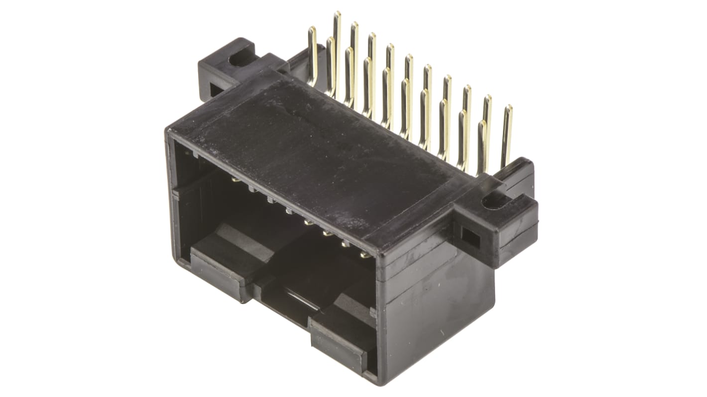 Carcasa de conector TE Connectivity 174055-2, Serie MULTILOCK 040, paso: 2.5mm, 20 contactos, 2 filas, Ángulo de 90° ,