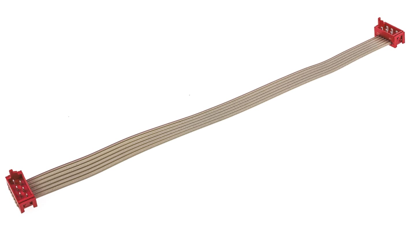 1483351-1 | TE Connectivity Micro-MaTch Series Flat Ribbon Cable, 6-Way ...