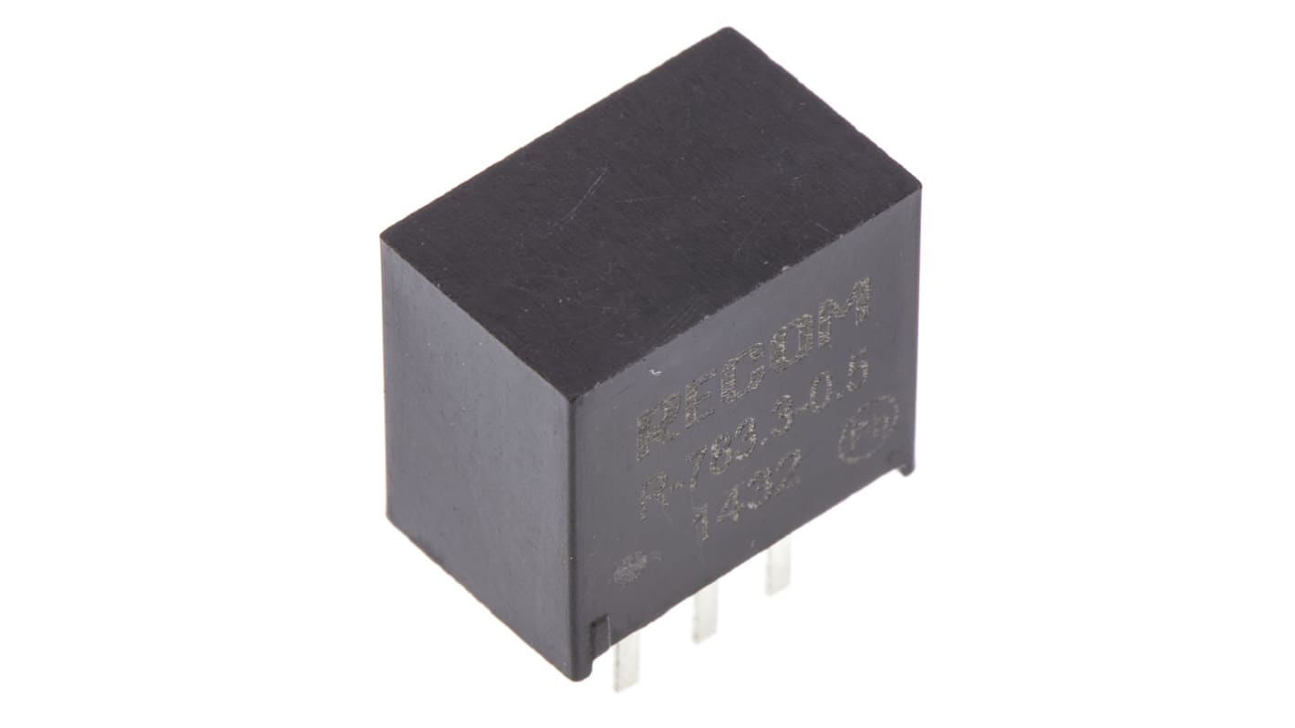 Recom R-78-0.5 Schaltregler, Eingang 4.75 → 32V dc / Ausgang 3.3V dc, 1 Ausg., 2.5W, 500mA, Durchsteckmontage