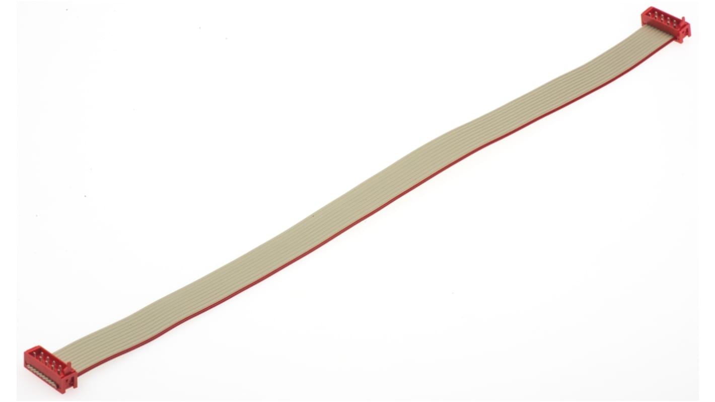 TE Connectivity MICRO-MATCH Series Ribbon Cable Assembly, 250mm Length, Micro-MaTch IDC to Micro-MaTch IDC