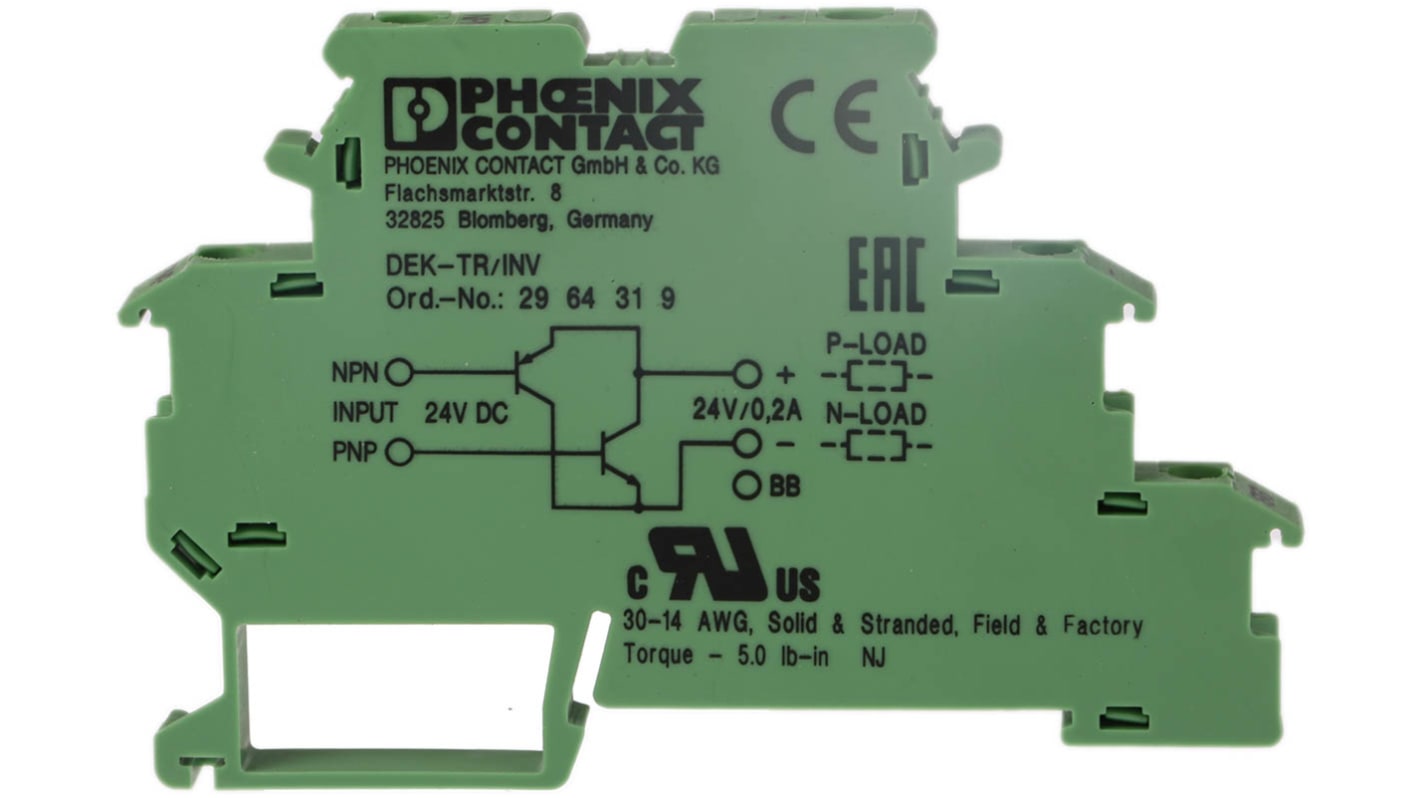 Phoenix Contact Halbleiter-Interfacerelais, DIN-Schienen