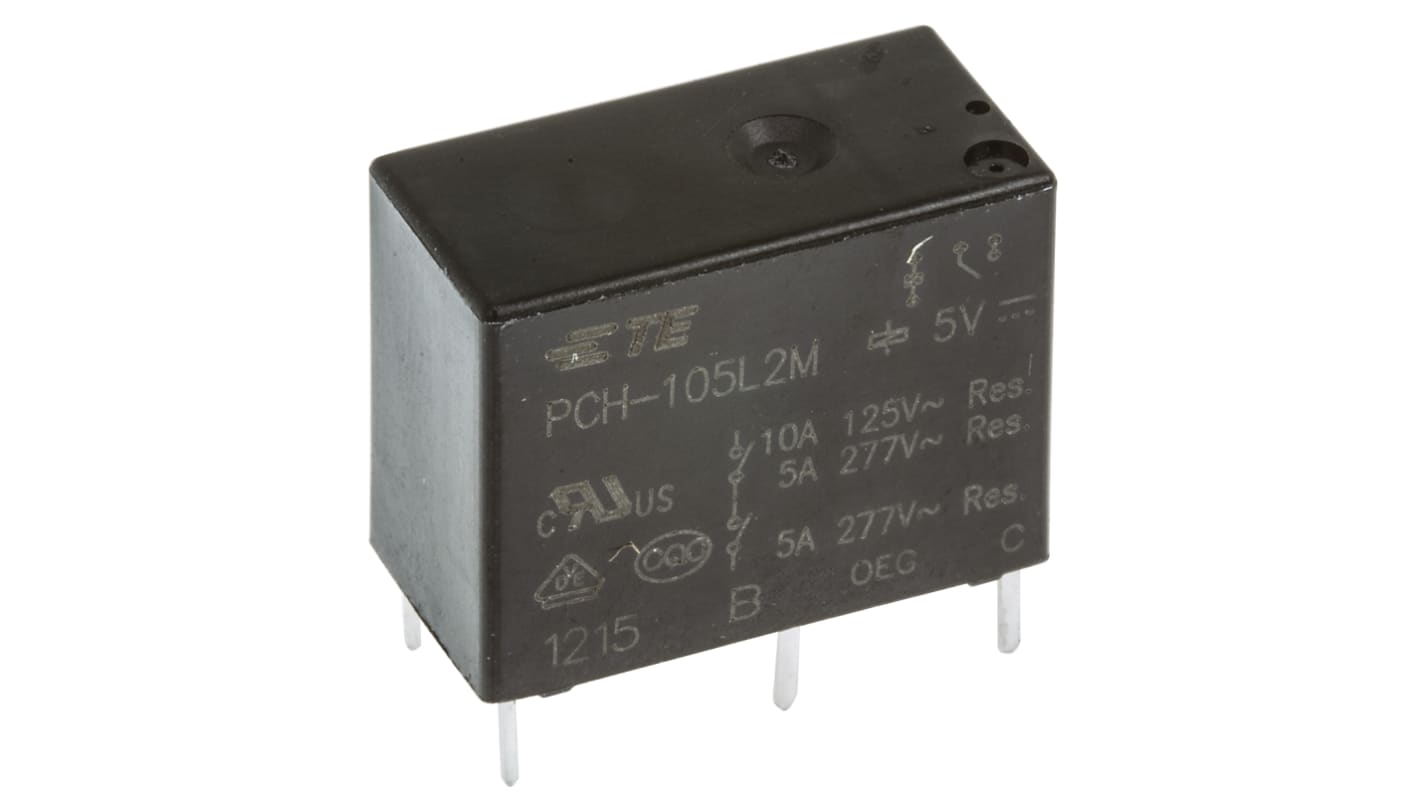 TE Connectivity リレー, SPNO, 5V dc, 125 Ω