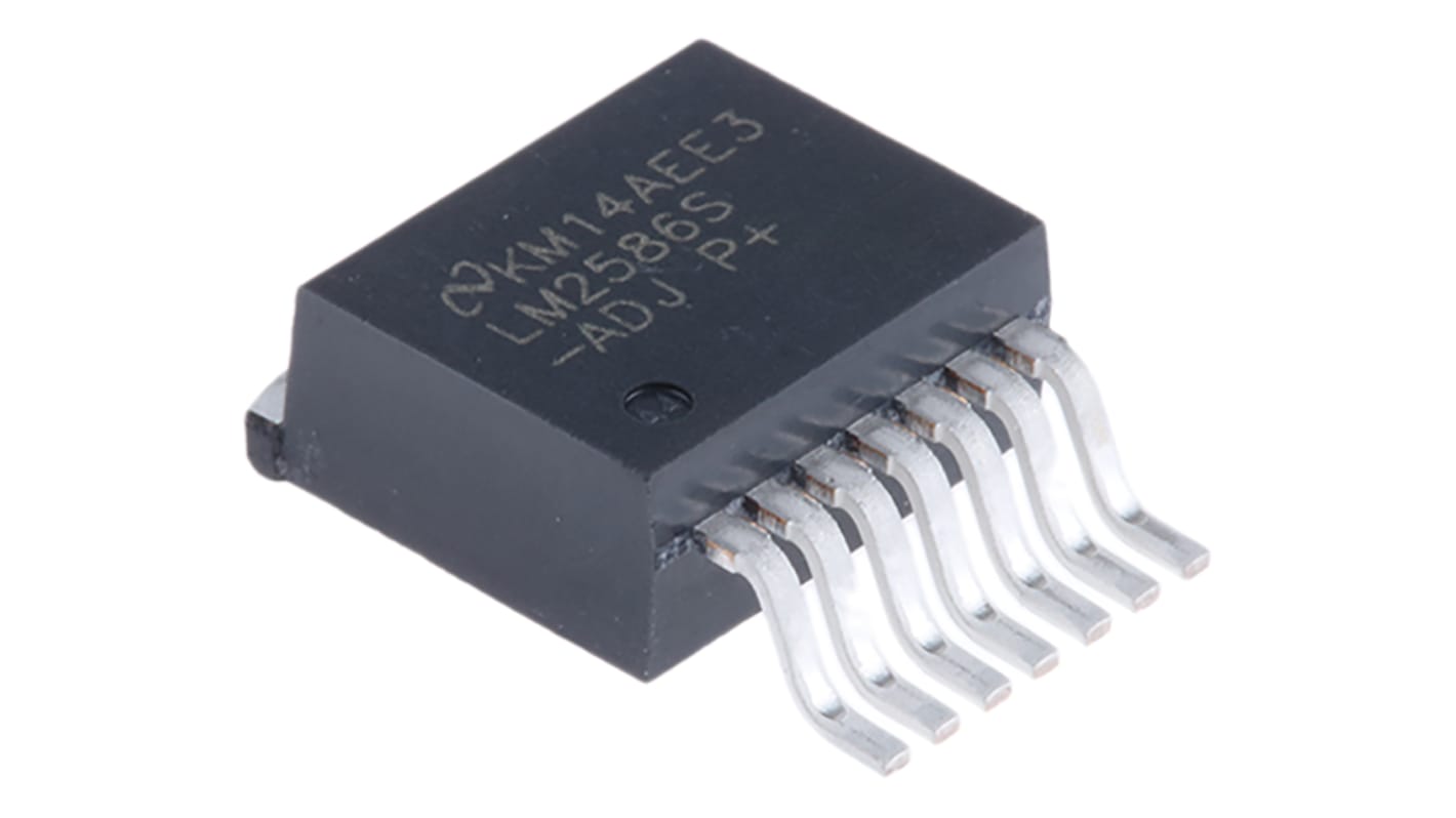 Texas Instruments LM2586S-ADJ/NOPB, Boost Converter, Step Up 3A Adjustable, 200 kHz 7-Pin, TO-263