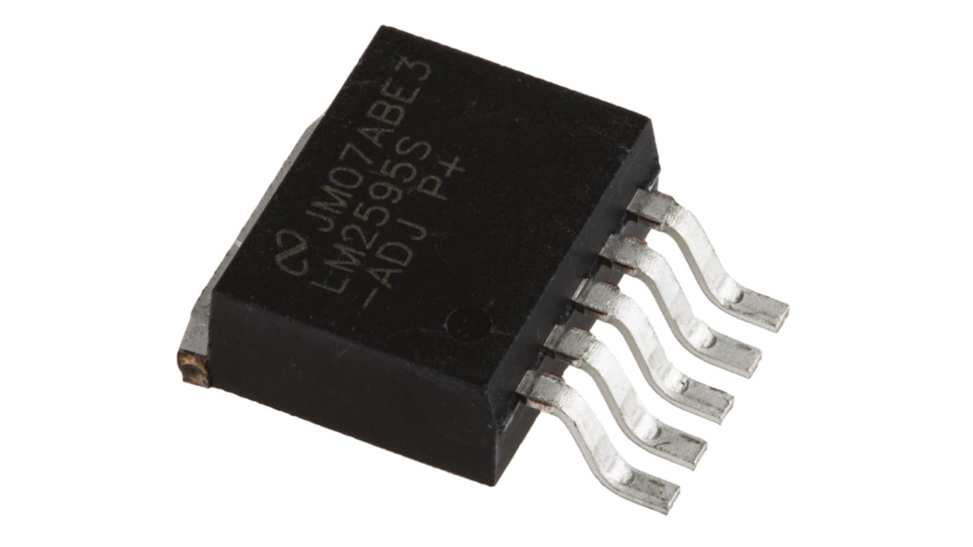 Texas Instruments, LM2595S-ADJ/NOPB Step-Down Switching Regulator, 1-Channel 1A Adjustable 5-Pin, D2PAK