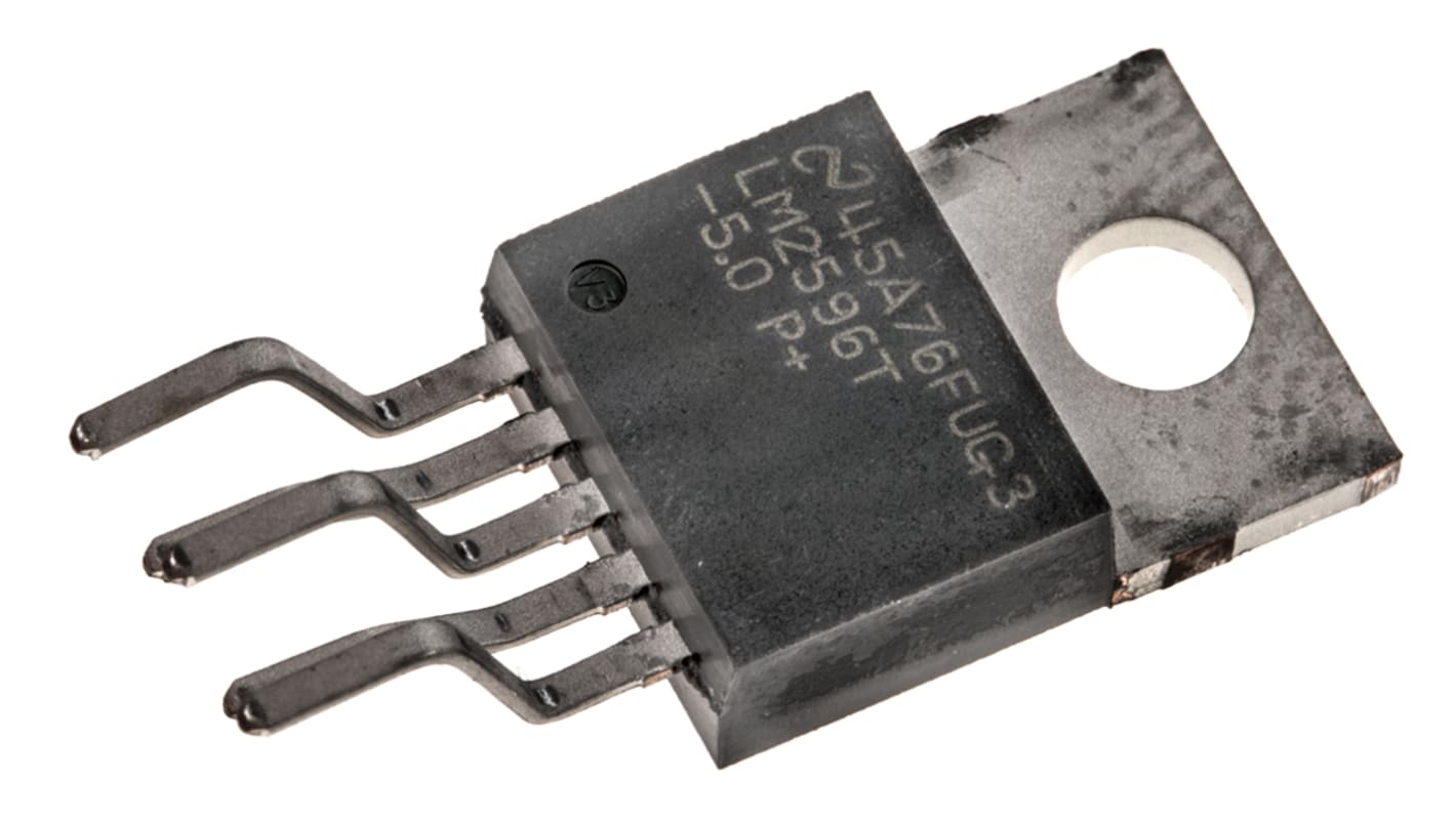 Texas Instruments, LM2596T-5.0/NOPB Step-Down Switching Regulator, 1-Channel 3A 5-Pin, TO-220