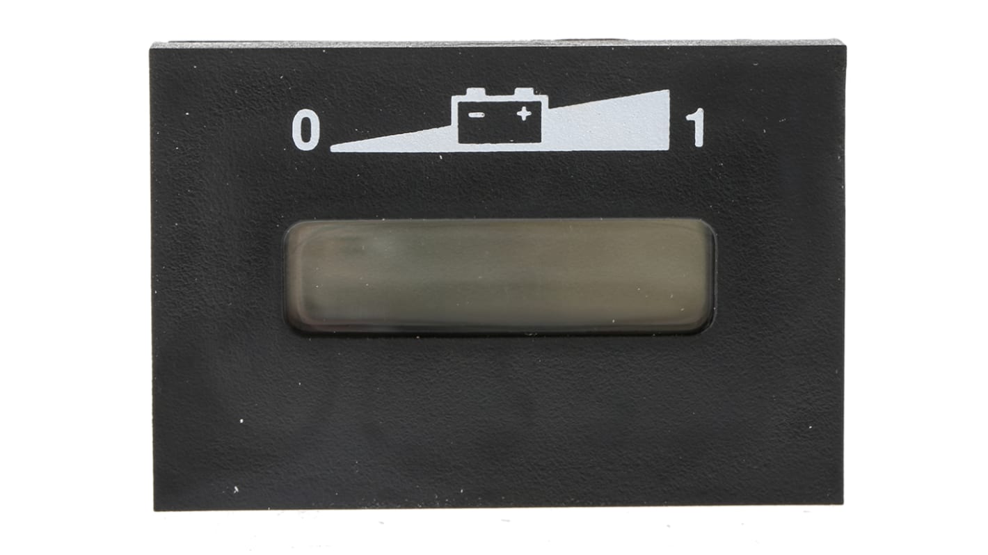 Voltímetro digital Curtis, LCD, 24V dc, Tamaño del corte en panel 24.1mm x 36.8mm