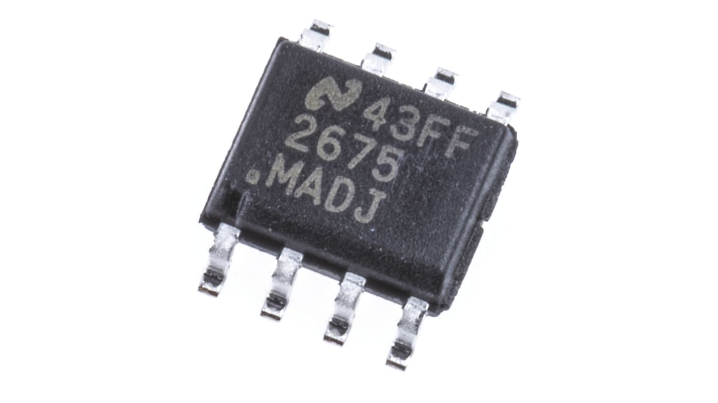 Regulador de conmutación LM2675M-ADJ/NOPB, Controlador Buck, 1A SOIC, 8 pines, Ajustable, 260 kHz