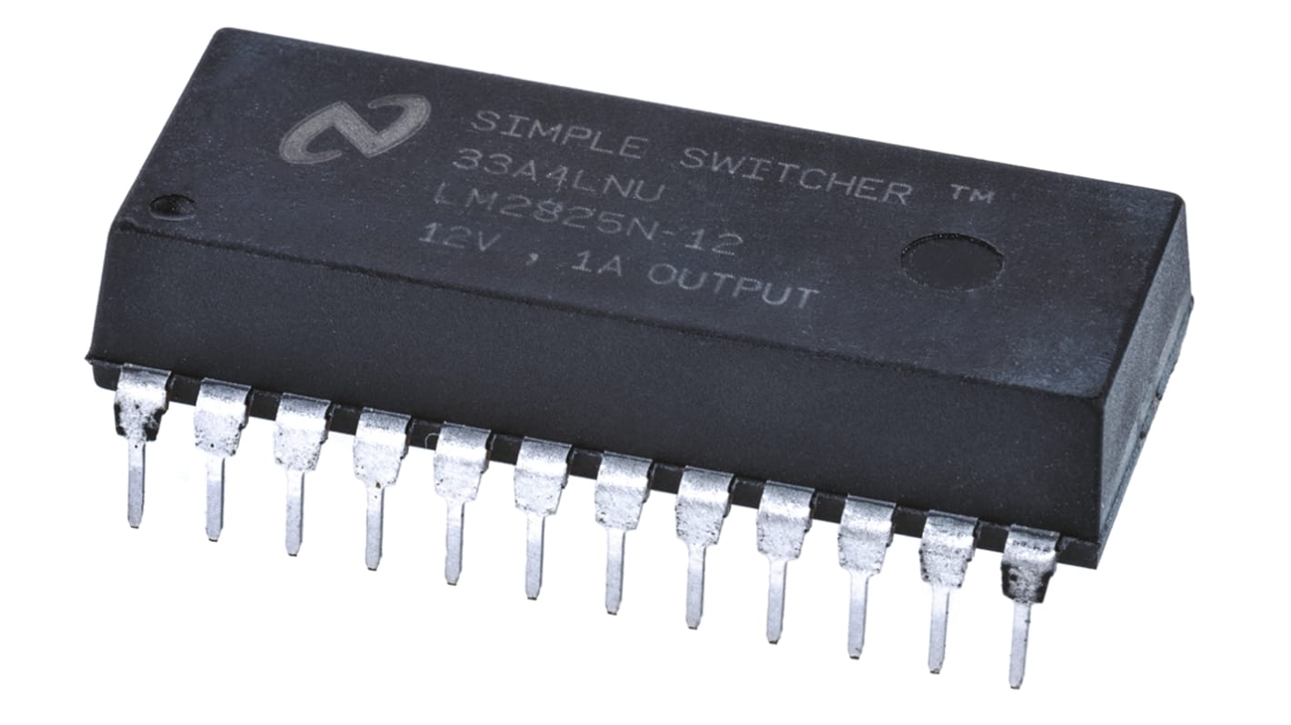 Texas Instruments, LM2825N-12/NOPB Step Down DC-DC Converter, 1-Channel 1A 24-Pin, MDIP