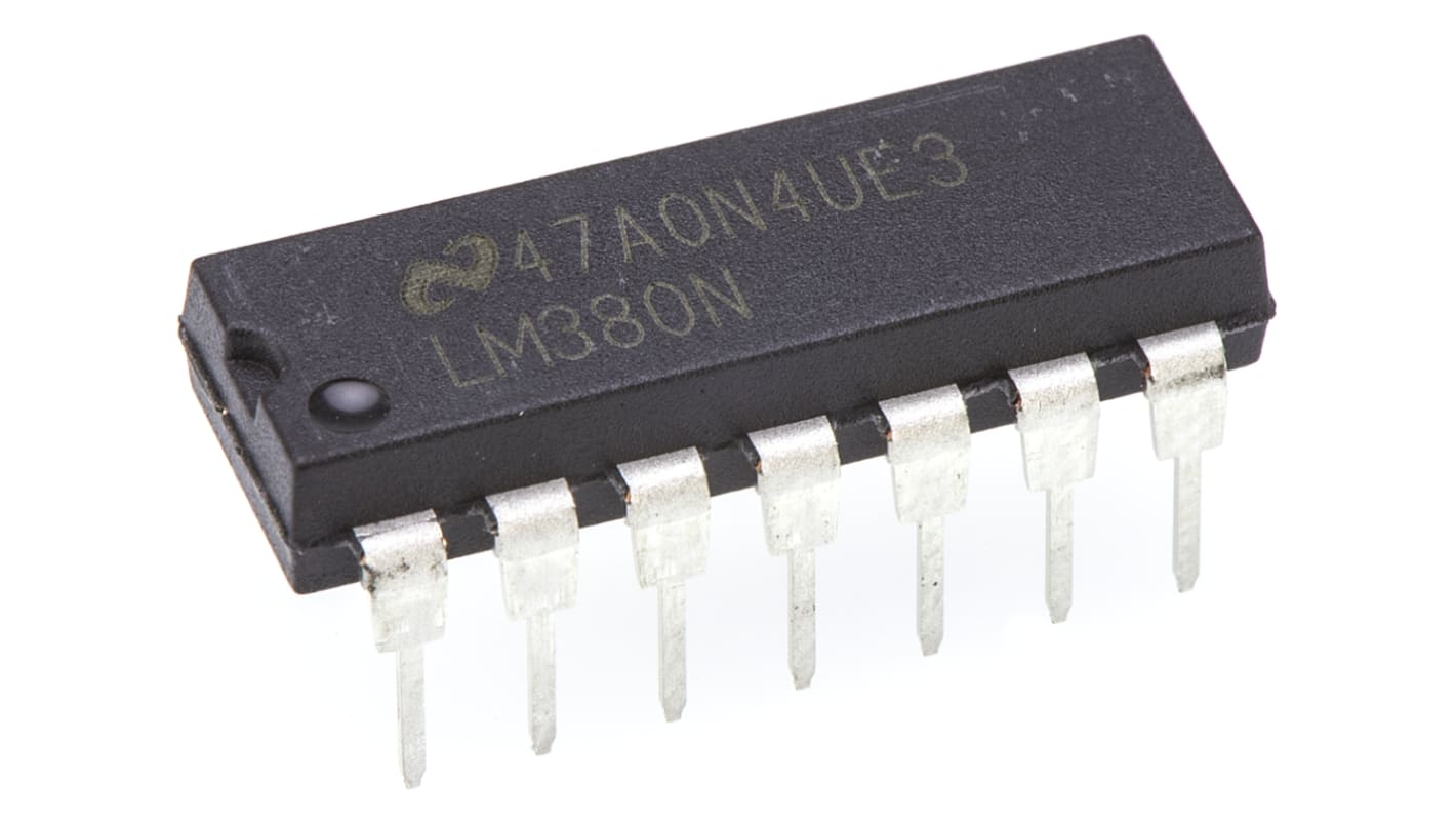 Texas Instruments,2.5 W @ 8 Ω, 14-Pin MDIP LM380N/NOPB