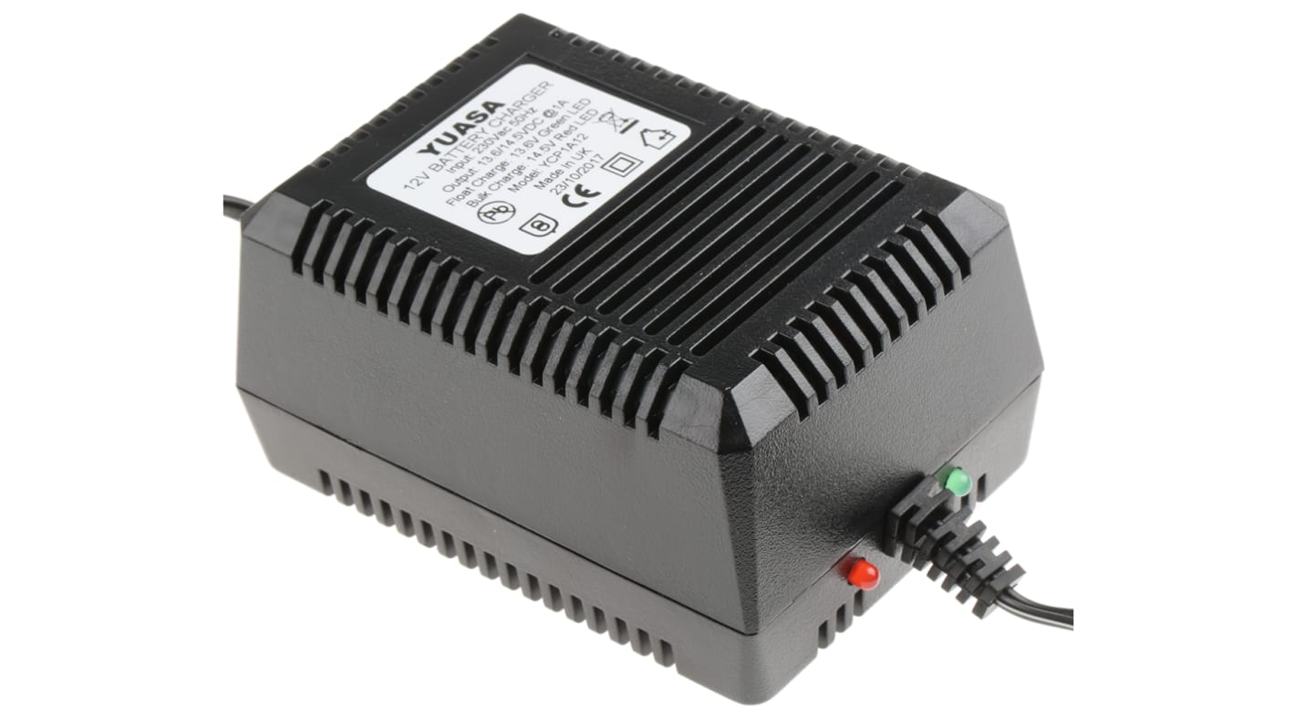 Yuasa Battery Charger For Lead Acid 12V 1A with UK plug