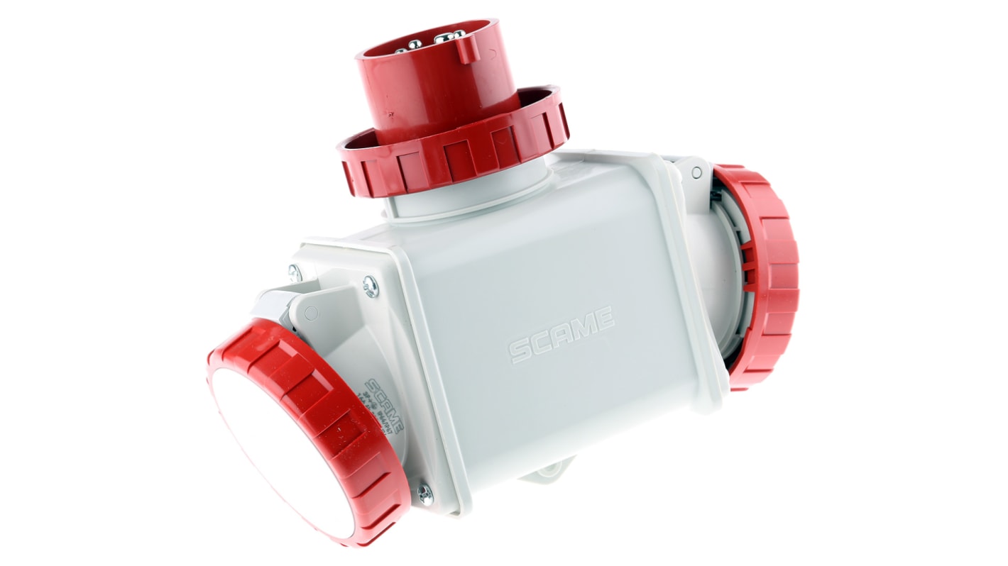 601.1626 Scame IP66 Red 1 x 3P + E, 2 x 3P + E Industrial Power