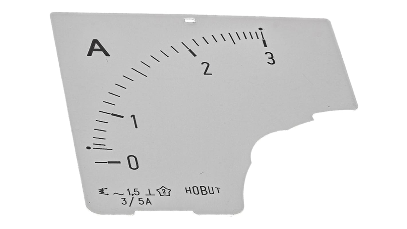 HOBUT Panel Meter Scale, 0/3A For 3/5A CT