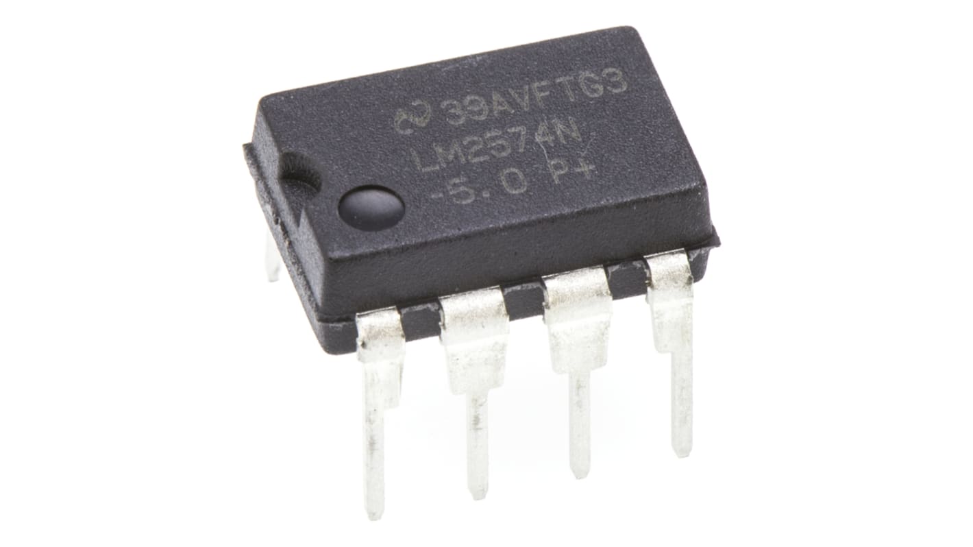 Texas Instruments, LM2574N-5.0/NOPB Step-Down Switching Regulator, 1-Channel 500mA 8-Pin, MDIP