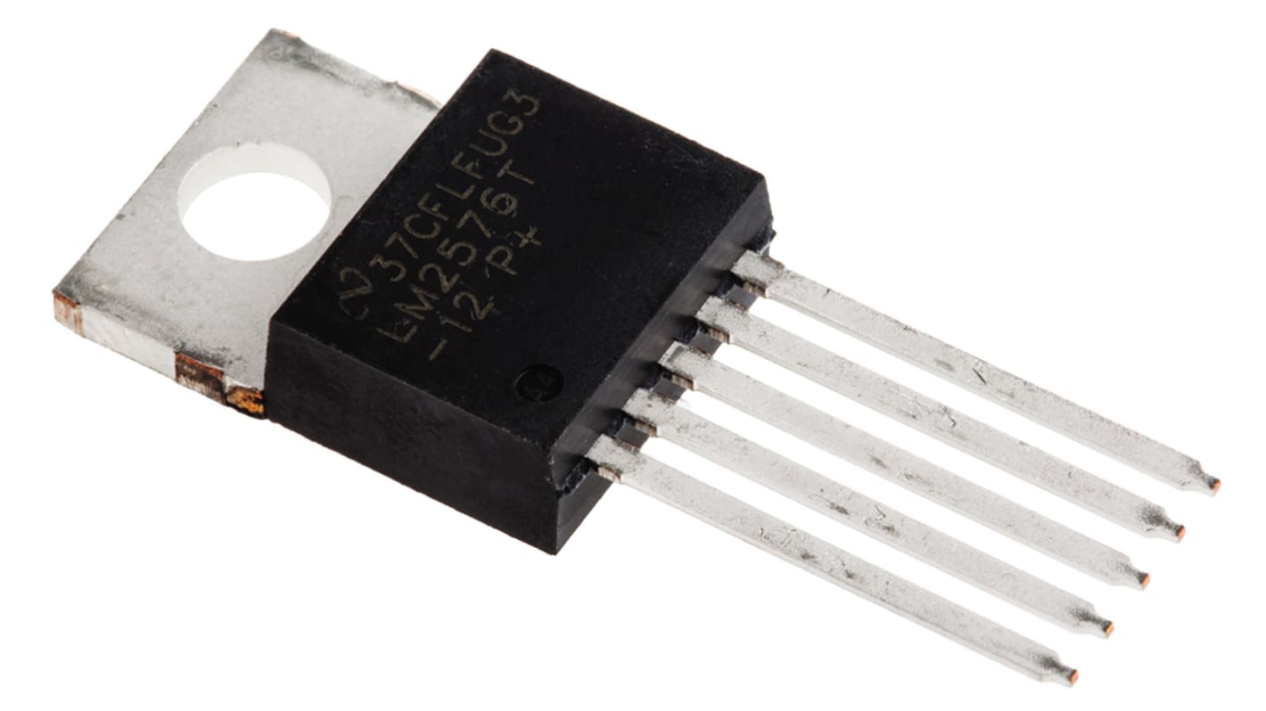 Texas Instruments, LM2576T-12/NOPB Step-Down Switching Regulator, 1-Channel 3A 5-Pin, TO-220