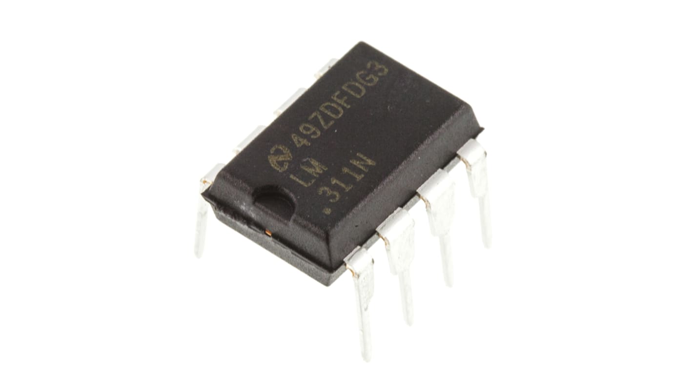 LM311N/NOPB Texas Instruments, Comparator, Open Collector O/P, 0.2μs 9 → 28 V 8-Pin MDIP