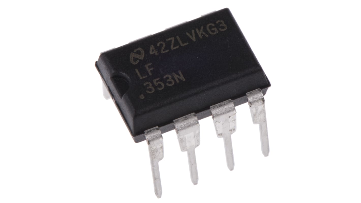 Texas Instruments Operationsverstärker THT MDIP, biplor typ. ±12 V, ±15 V, ±9 V, 8-Pin