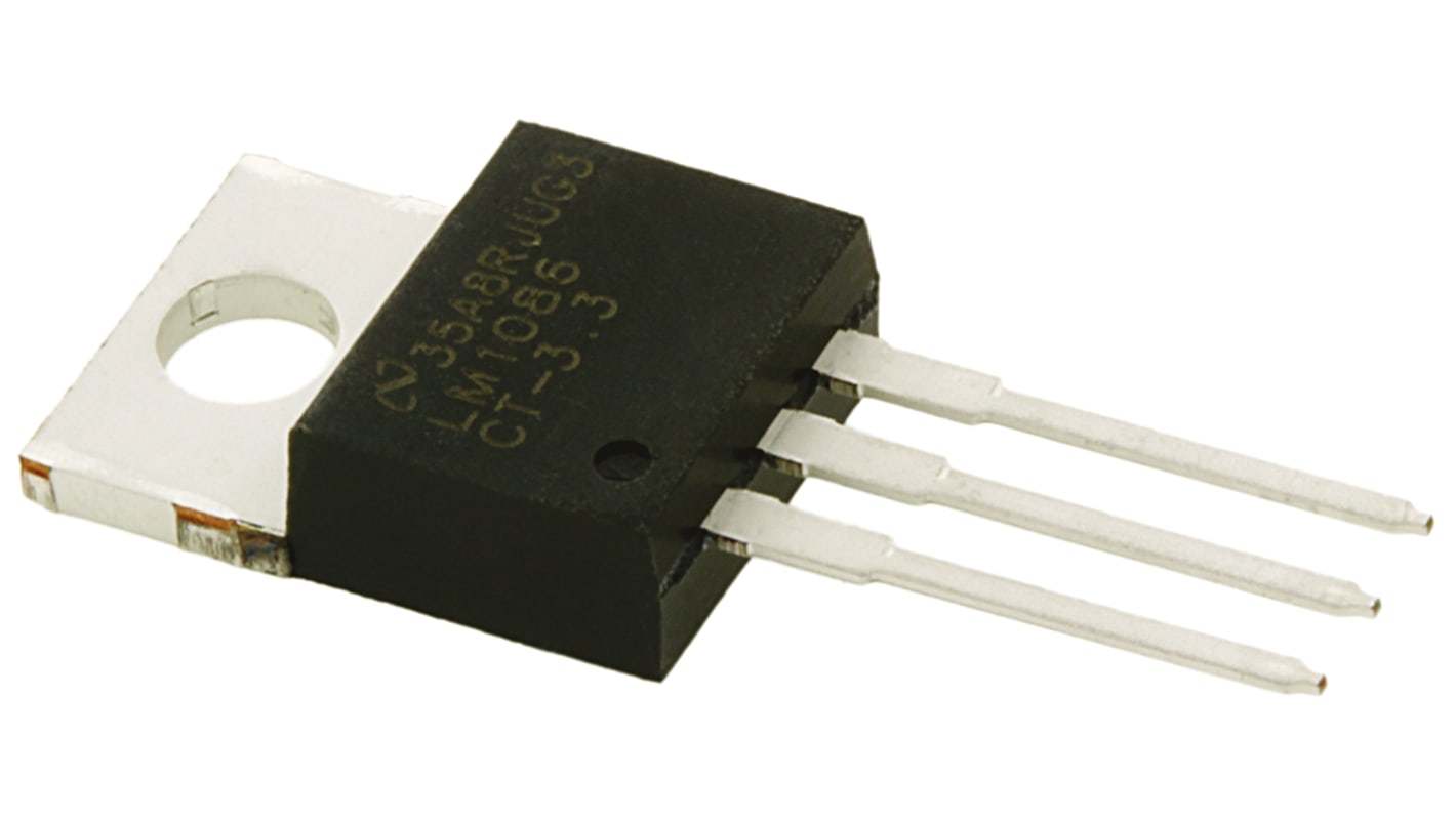 Texas Instruments LM1086CT-3.3/NOPB, 1 Low Dropout Voltage, Voltage Regulator 1.5A, 3.3 V 3-Pin, TO-220