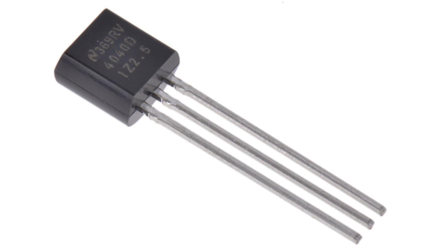 Référence de tension Texas Instruments 2.5V TO-92 Fixe, Précision ±1.0 %,Traversant Iout max 15mA