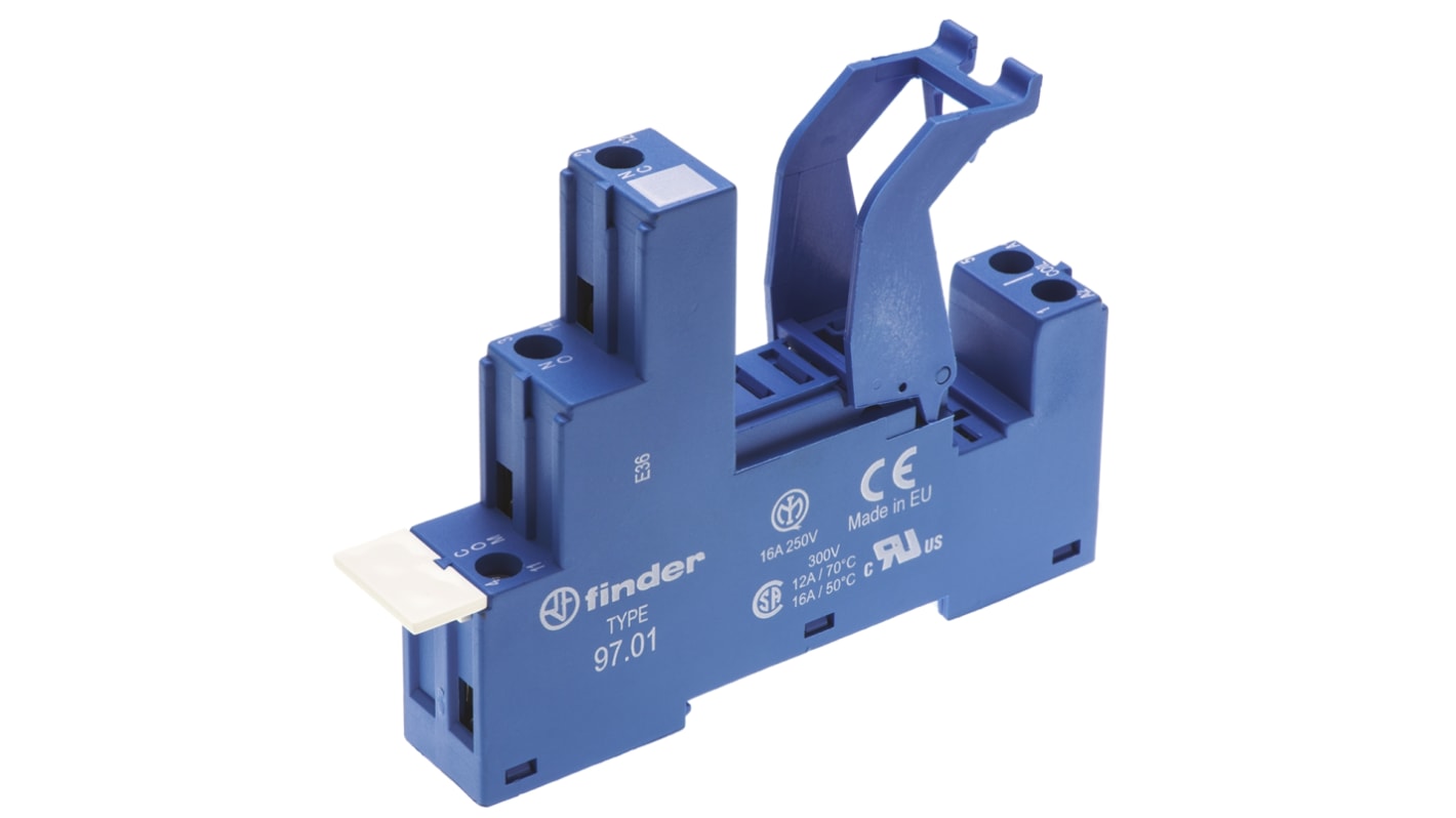 Relay Socket 97.01SPA DIN Rail Socket For 46.61 Relay - Screw Terminal ...