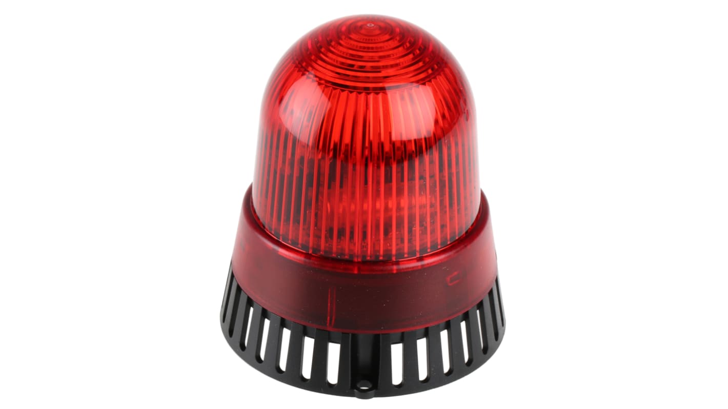 Segnalatore acustico e luminoso Werma serie 421, Rosso, 24 V c.a. / c.c., 105dB a 1 m, IP65