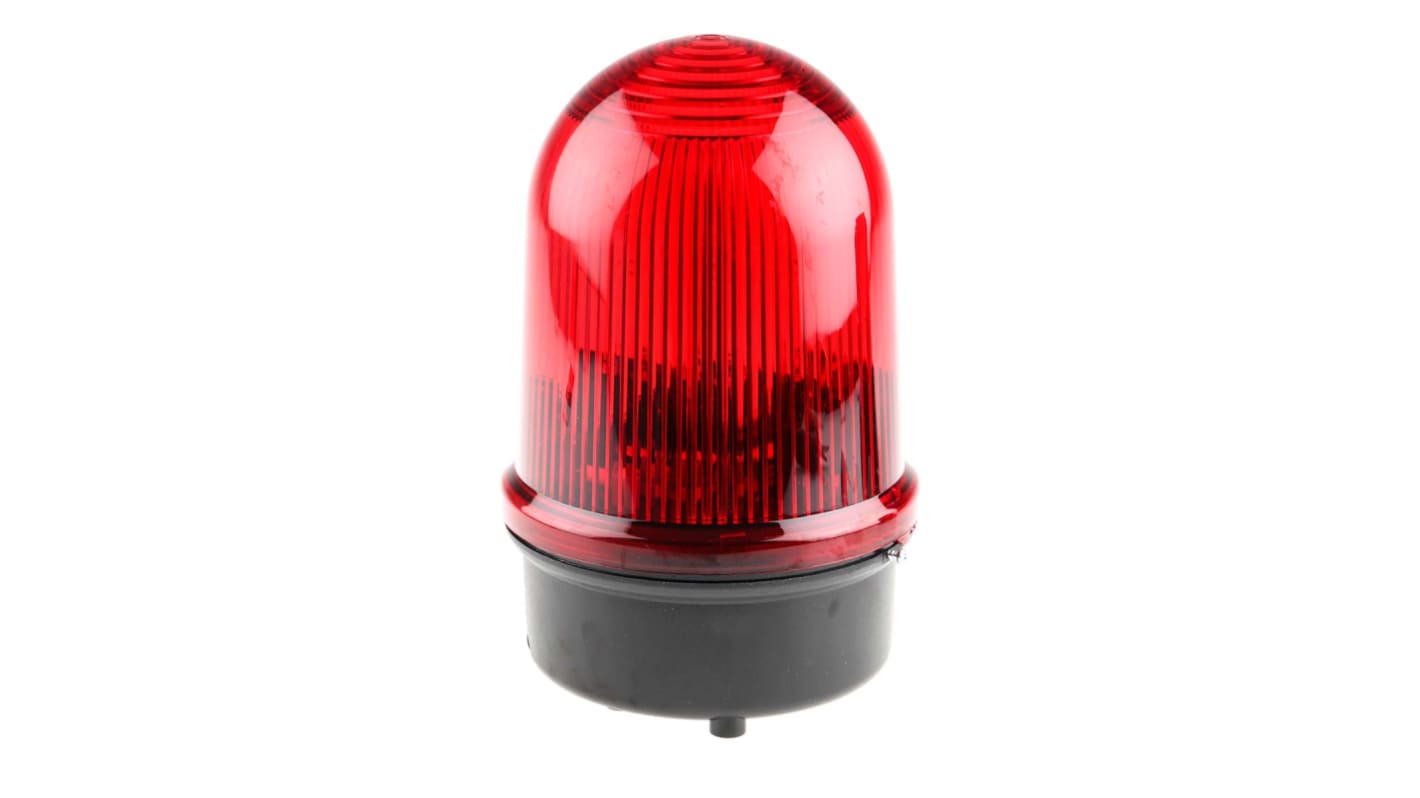 Werma BM 838, Xenon Blitz Signalleuchte Rot, 24 V dc, Ø 142mm x 218mm