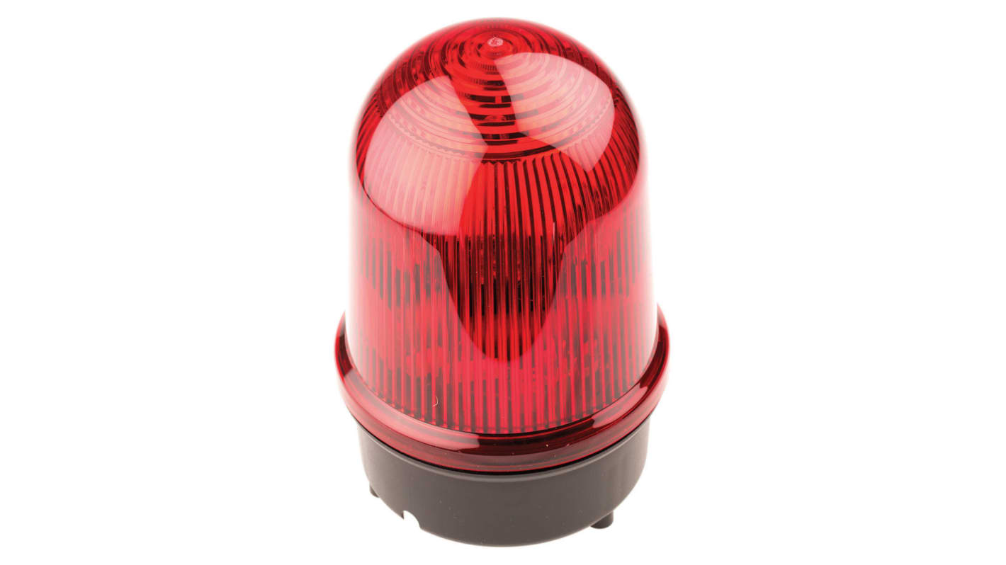 Werma BM 838 Series Red Double Flashing Beacon, 230 V ac, Surface Mount, Xenon Bulb, IP65