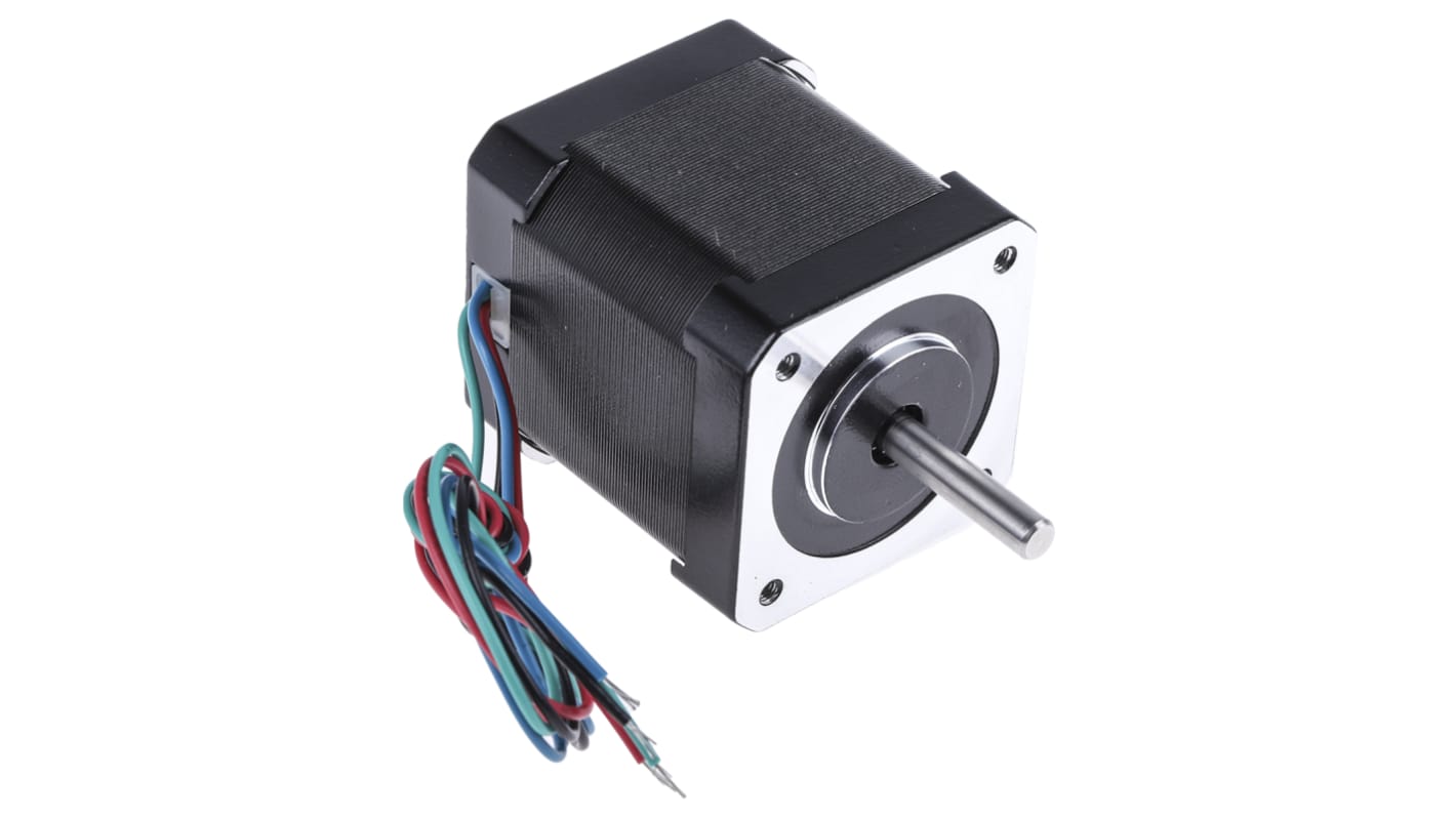 RS PRO Hybrid 0.9° Schrittmotor 2,8 V / 1,68 A 0.44Nm 4-adrig, 42.3 x  42.3mm Wellen-Ø 5mm