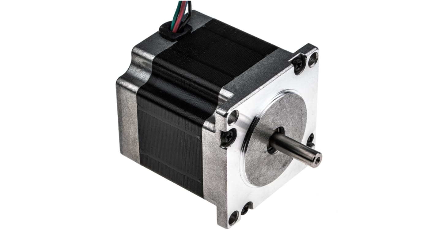 RS PRO 2,5 V Unipolær Hybrid, permanent magnet Stepmotor, 1.26Nm holdemoment, 6.35mm akseldiameter