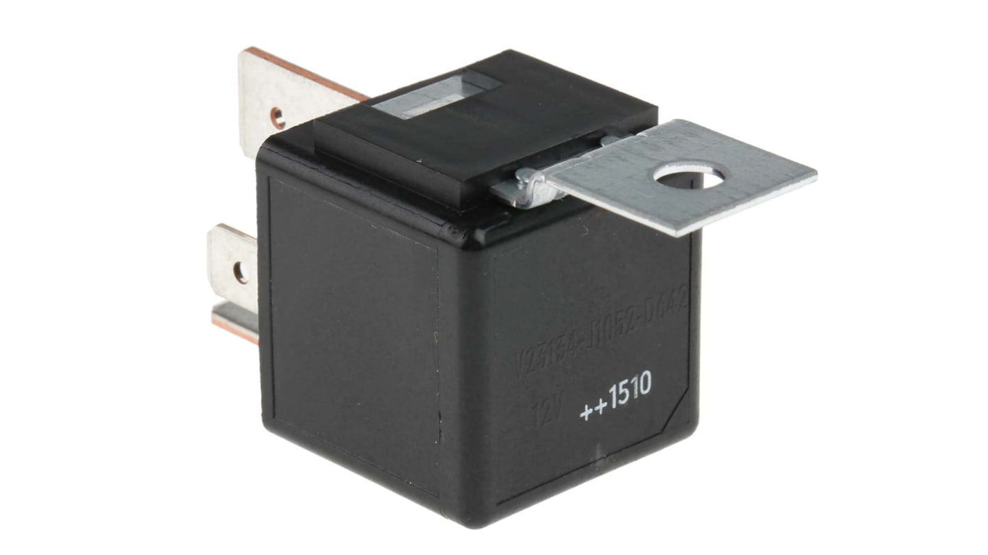 TE Connectivity Panel Mount Automotive Relay, 12V dc Coil Voltage, 50A Switching Current, SPST