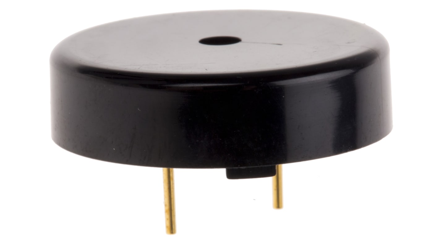 Kingstate 92dB Through Hole Continuous External Piezo Buzzer, 24 (Dia.) x 7.3mm, 30V ac Max