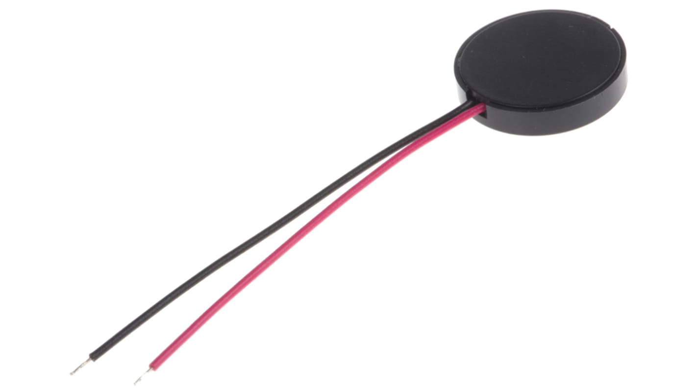 RS PRO Piezo Buzzer Dauerton, 80dB, Frontplattenmontage→30V ac, Extern, ø 13mm, 13 (Dia.) x 2.5mm