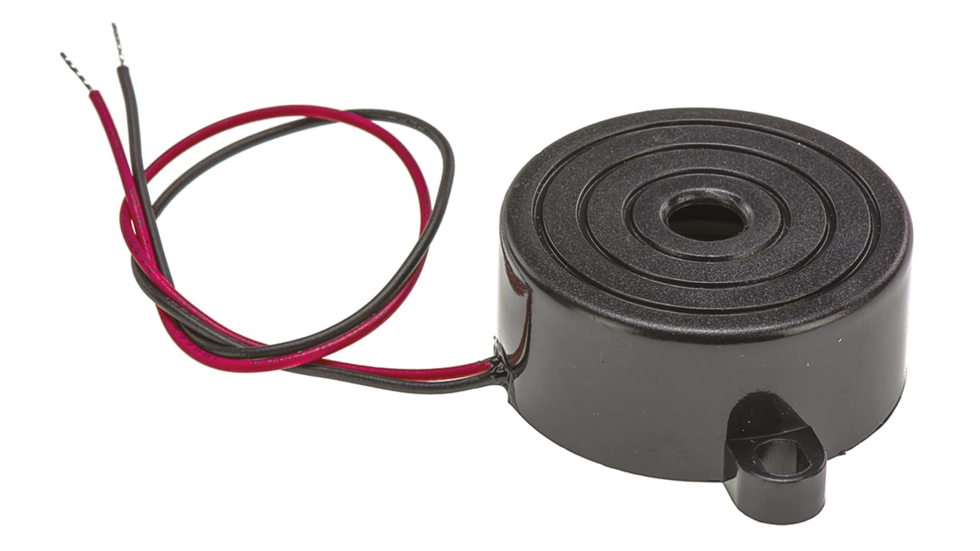 Cicalino piezo RS PRO, 18V cc, Ø 32mm, 92dB, tono Continuo, Montaggio a pannello