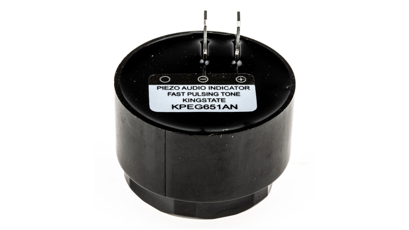 RS PRO Piezo Buzzer Schnellimpuls, 70dB, Frontplattenmontage, 6V ac/dc→28V ac/dc, Intern, ø 42.5mm, 42.5 (Dia.) x 33mm