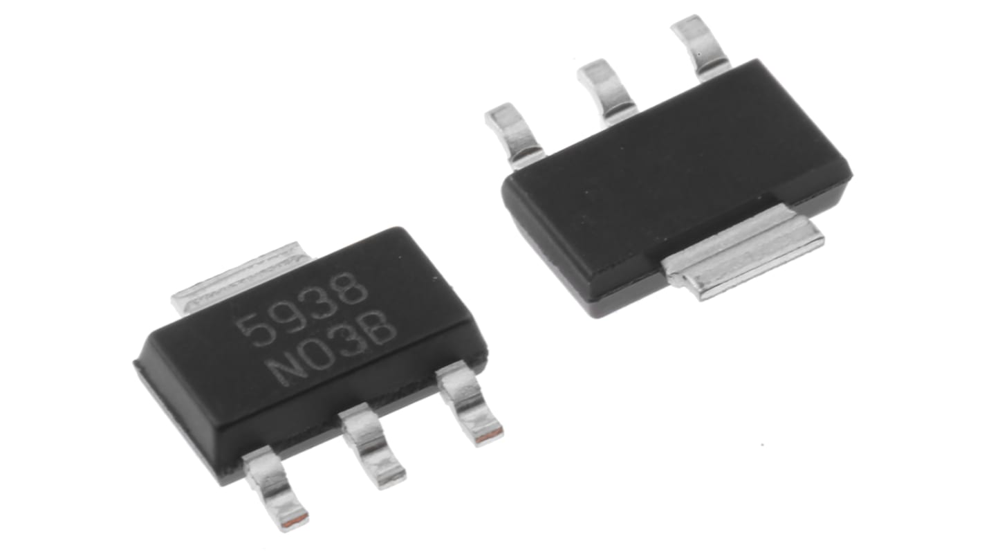 Texas Instruments LM1117IMP-ADJ/NOPB, 1 Low Dropout Voltage, Voltage Regulator 1.5A, 1.25 → 13.8 V 3+Tab-Pin,