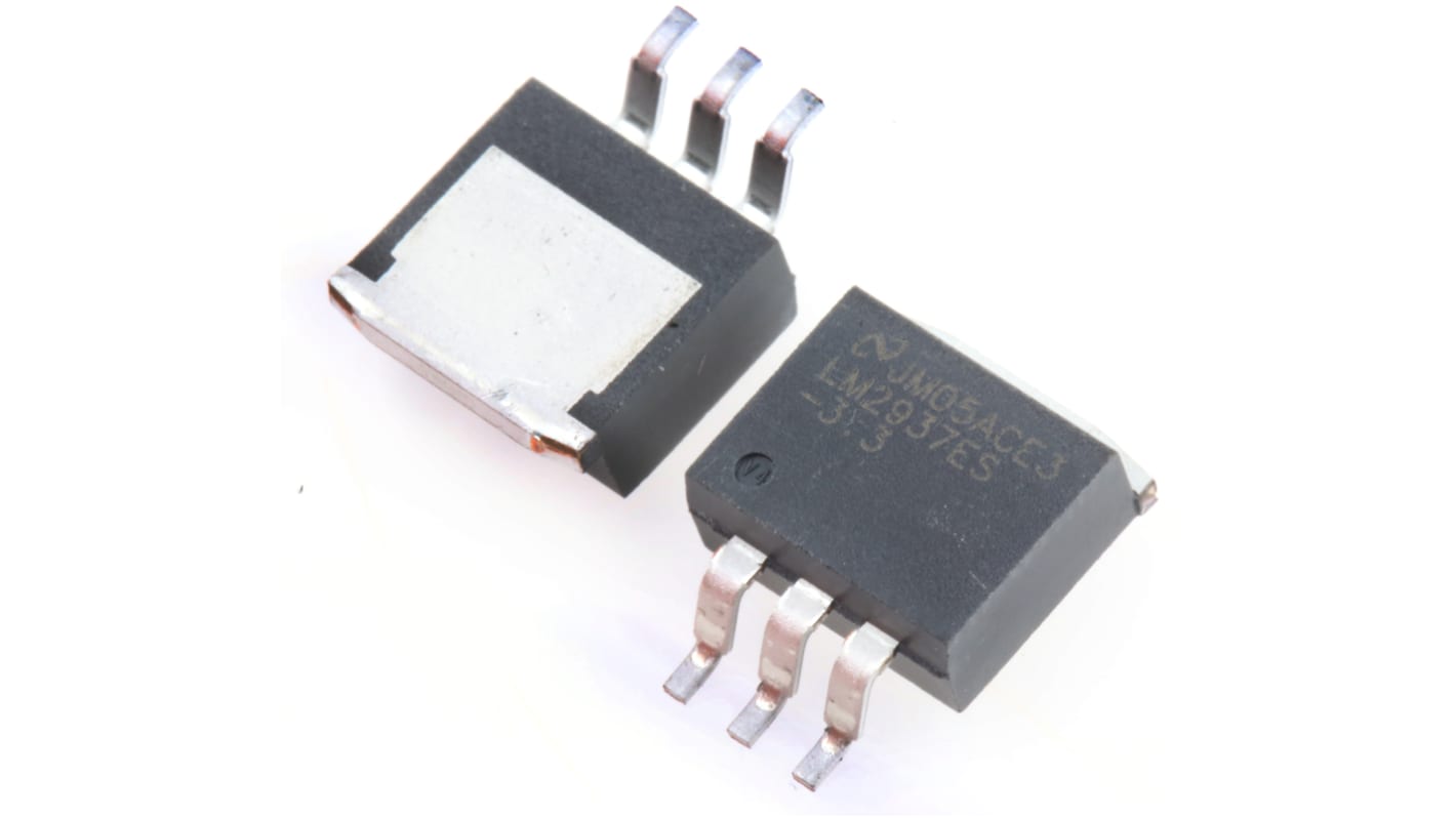 Texas Instruments 電圧レギュレータ 低ドロップアウト電圧 3.3 V, 3-Pin, LM2937ES-3.3/NOPB