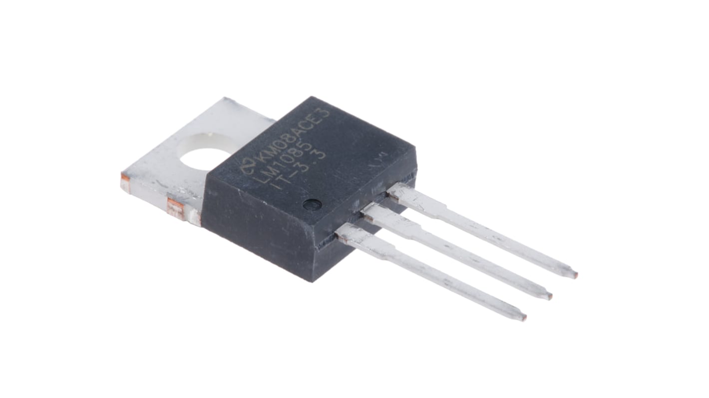 Texas Instruments 電圧レギュレータ 低ドロップアウト電圧 3.3 V, 3-Pin, LM1085IT-3.3/NOPB