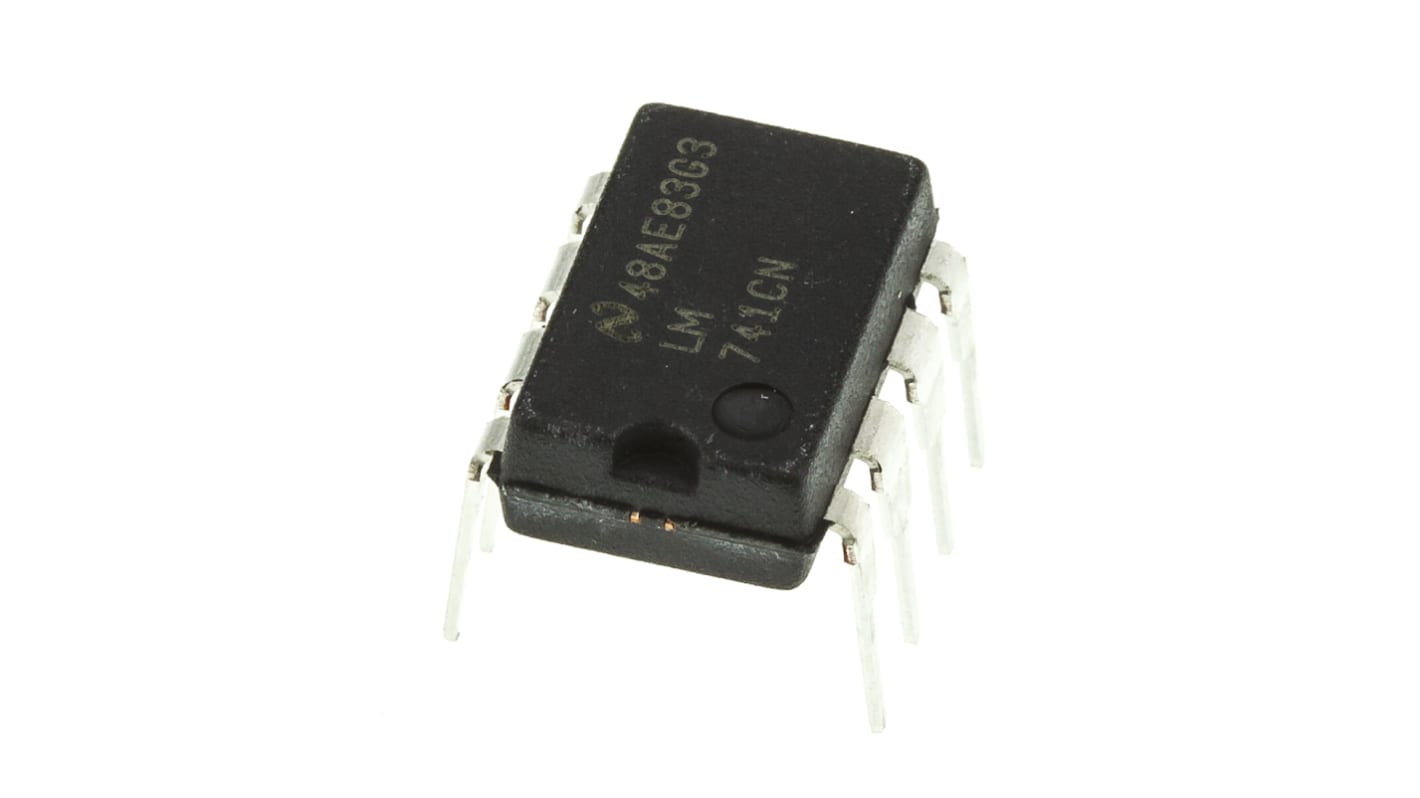 Texas Instruments オペアンプ, スルーホール, 1回路, デュアル電源, LM741CN/NOPB